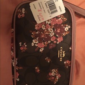 Signature Coach Floral Cross Body Purse